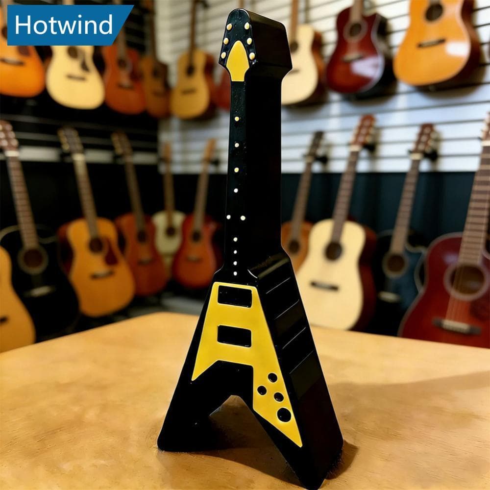 HW 3D Impresso Amplificador De Guitarra Forma Picareta Organizador Em De V Suporte De Armazenamento Portátil À Prova De