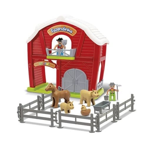 Brinquedo Educativo Fazendinha 21 Pecas Conjunto Completo Colorido Infantil