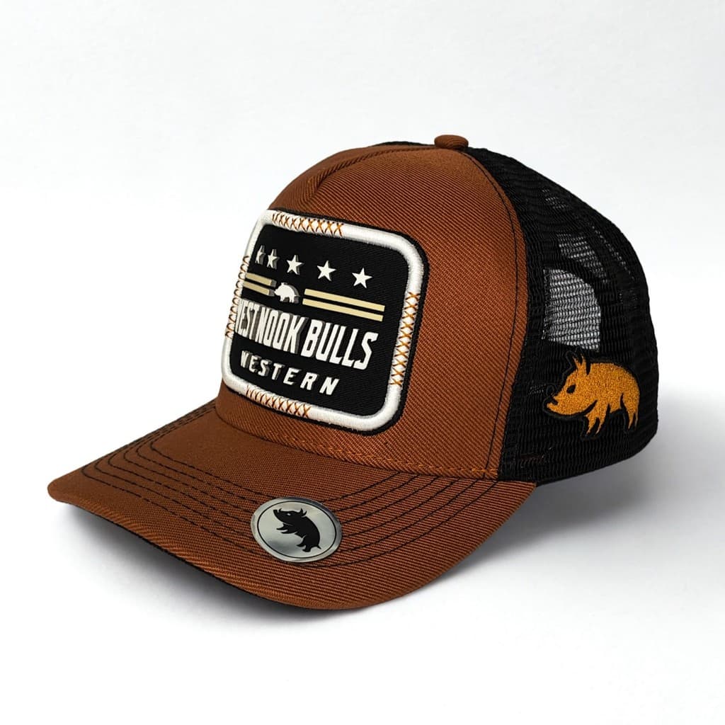BONE MASCULINO TRUCKER PROMO MARROM