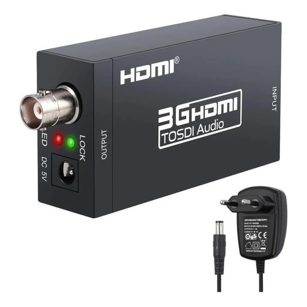 Adaptador Conversor De Compatível com HDMI V1.4 Para Sd-sdi, Hd-sdi 3g Sdi bc bc