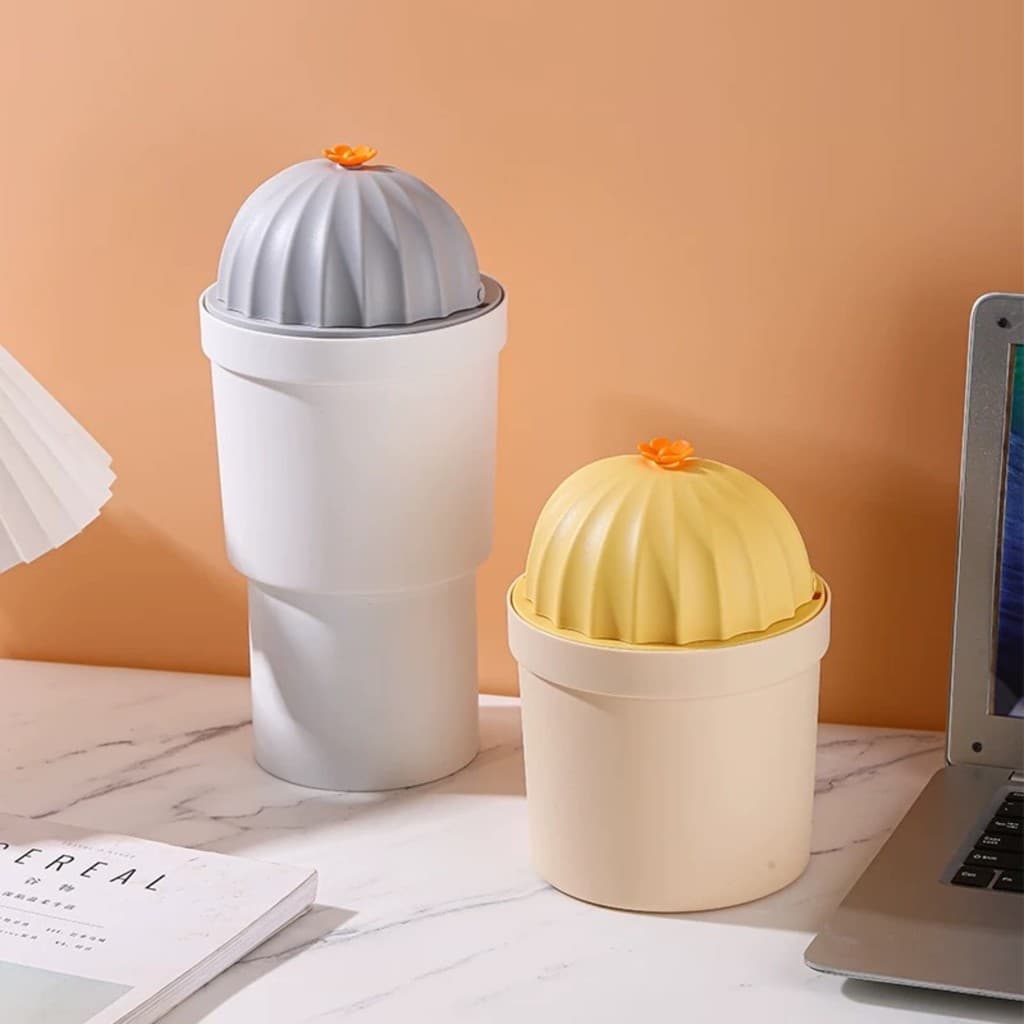 Multiuso Mini Lixeira Mesa Cacto Quarto Lata de Lixo Organizador Infantil