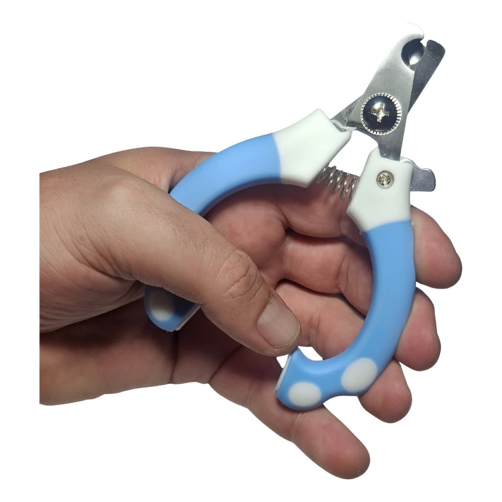 Alicate Cortador de Unha para Cães Gatos Cachorro Pet com Limitador e Trava de Segurança Ergonômico
