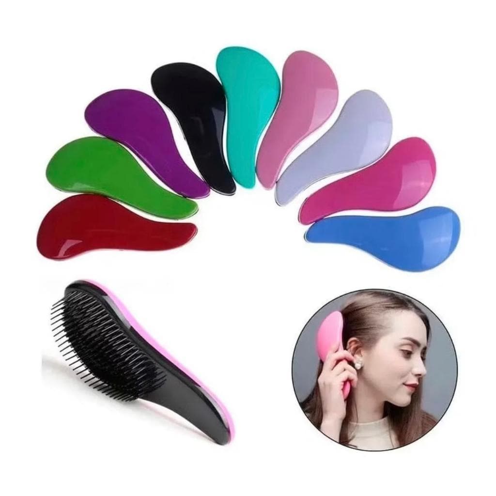 Escova Mágica Funcional Desembaraçadora Cabelo Anti Frizz Escova Mágica Para Cabelo com Cabo Para Desembaraçar