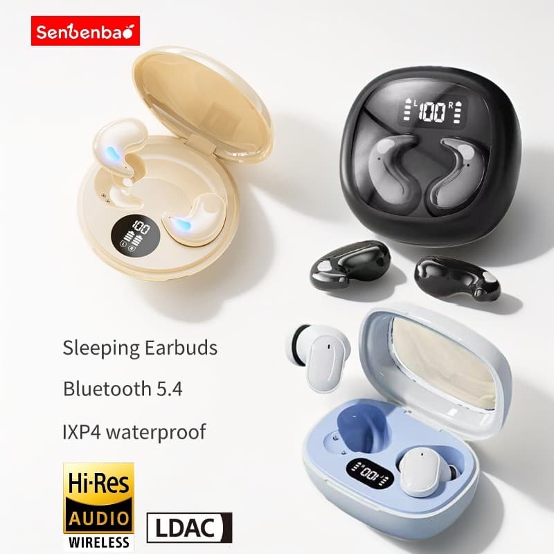 Senbenbao X55 TF/TE/FE ENC Fones De Ouvido Com Cancelamento De Ruído Sem Fio Verdadeiros Bluetooth Intra-Auriculares
