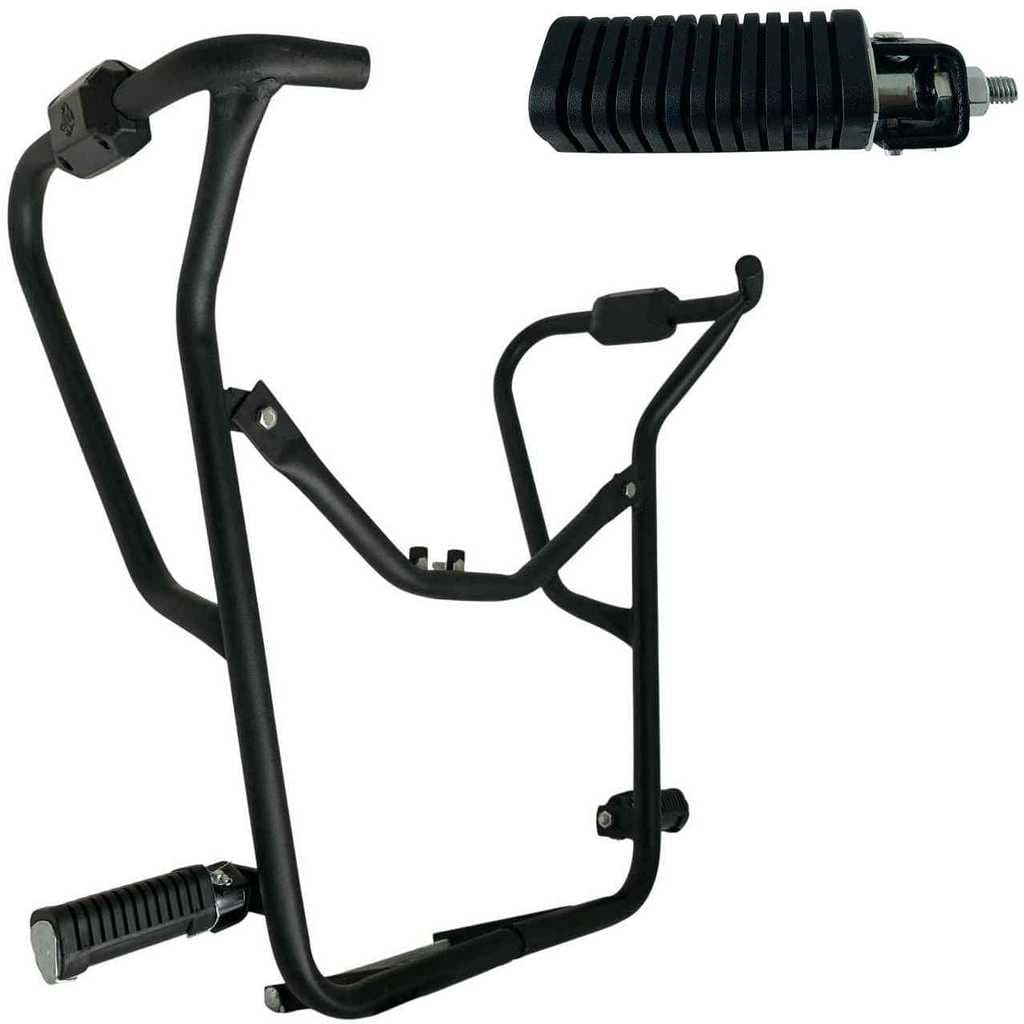 Lander 250 Modelo 2026 Protetor Carenagem Motor Tanque Pedal Mata Cachorro com Pedaleira Retrátil Moto