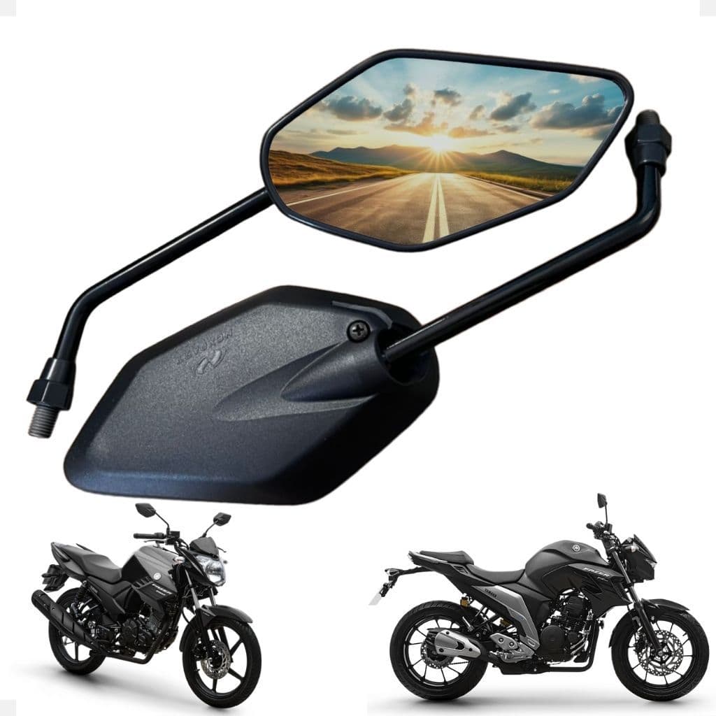 Par Retrovisor Fazer  Facto150 2014 a 2024 Rosca Yamaha