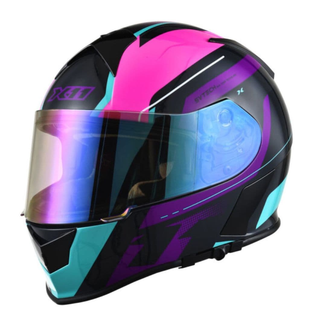 Capacete Moto X11 Revo Pro Eleven Viseira Solar Entrada de Ar