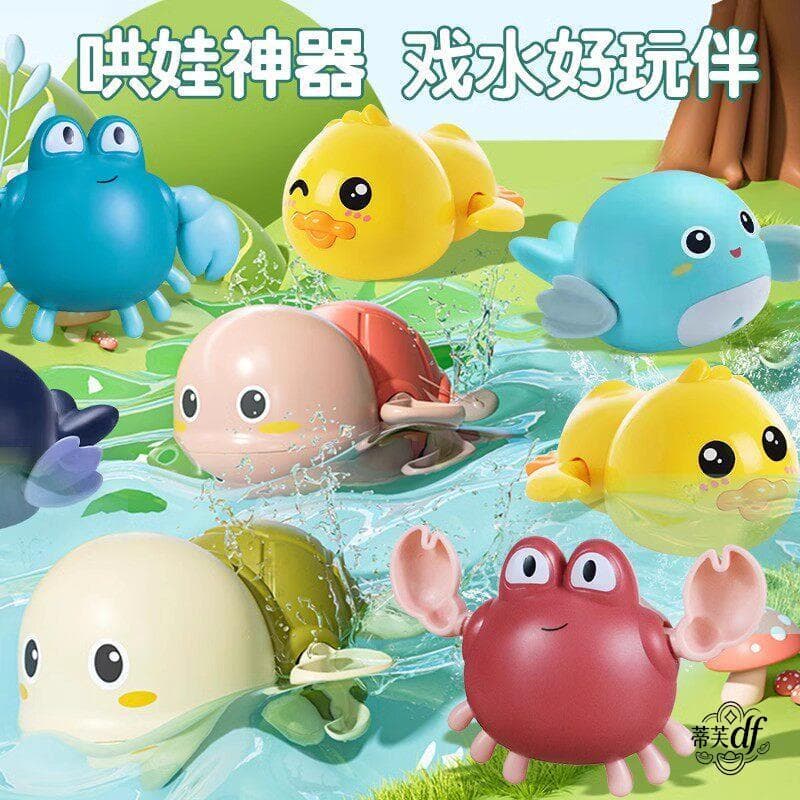 Brinquedos de banho do bebê pequena tartaruga jogando água natação jogando água ferramenta útil verão piscina parque aqu