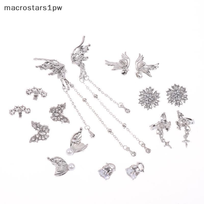 1 Par De Strass Removível Clipe Em Fones De Ouvido Acessórios De Orelha Aberta Ornamentos DIY Para Elegantes Cenário De