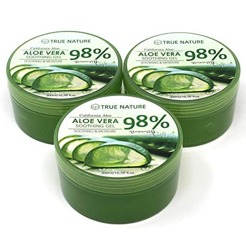 Verdadeira Natureza Calmante & amp ; Umidade aloe vera 98 % Hidratante Facial gel De Corporal (3)