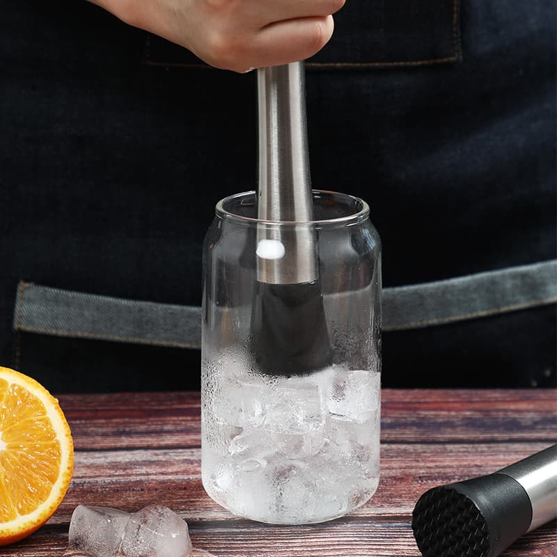 4184.Picolé esmagado leite chá limão martelo picolé frutas esmagado martelo 304 aço inoxidável Cocktail triturador de ge