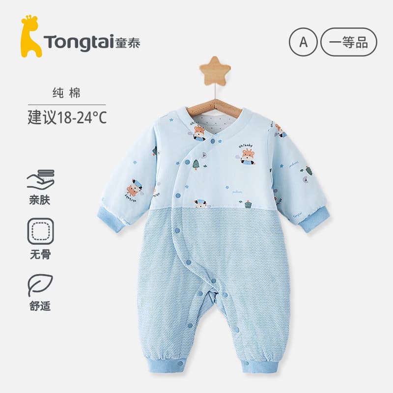 Tongtai macacão de bebê outono inverno acolchoado masculino feminino roupas de bebê recém-nascido macacão pijamas roupas