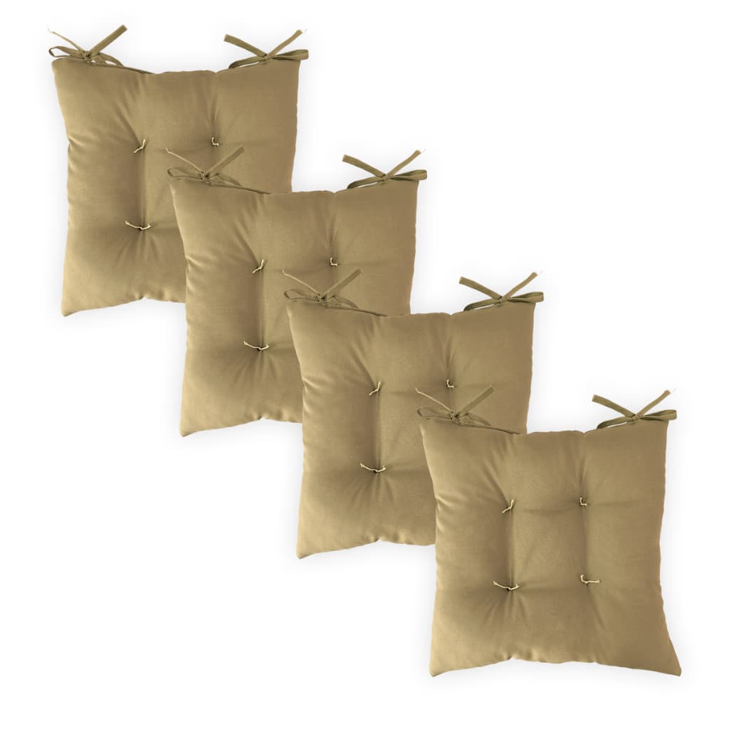 Jogo 4 Assentos 40x40cm Futons para Cadeira Almofada Oxford Macio Decorativo Cores