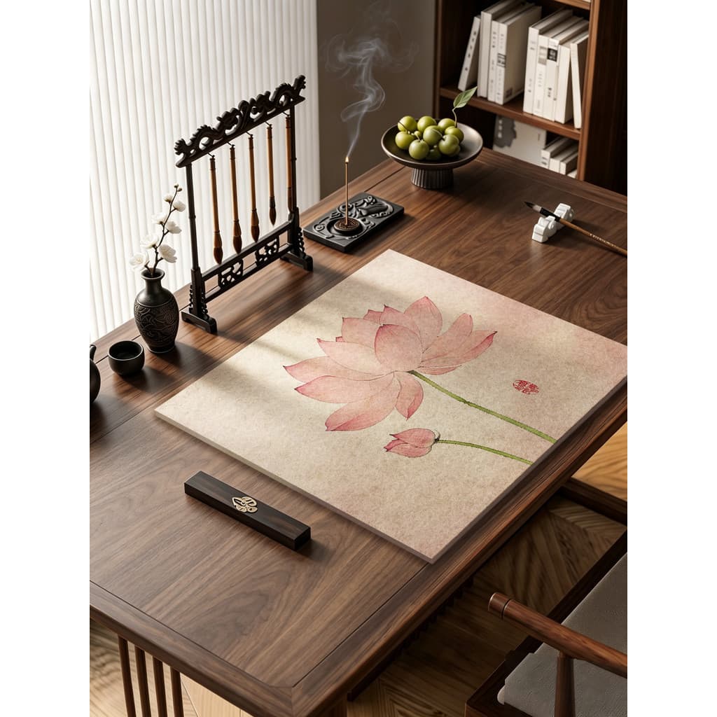 Almofada de feltro estilo chinês absorvente de água à prova de tinta caligrafia pintura almofada de mesa alunos da escol