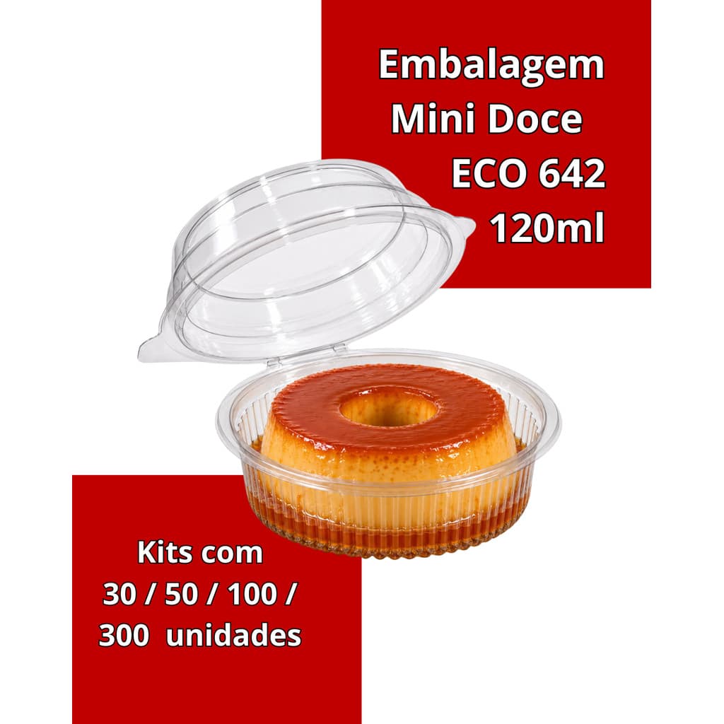 Embalagem 642 Mini Pote redondo alto 120ml 30/50/100/300