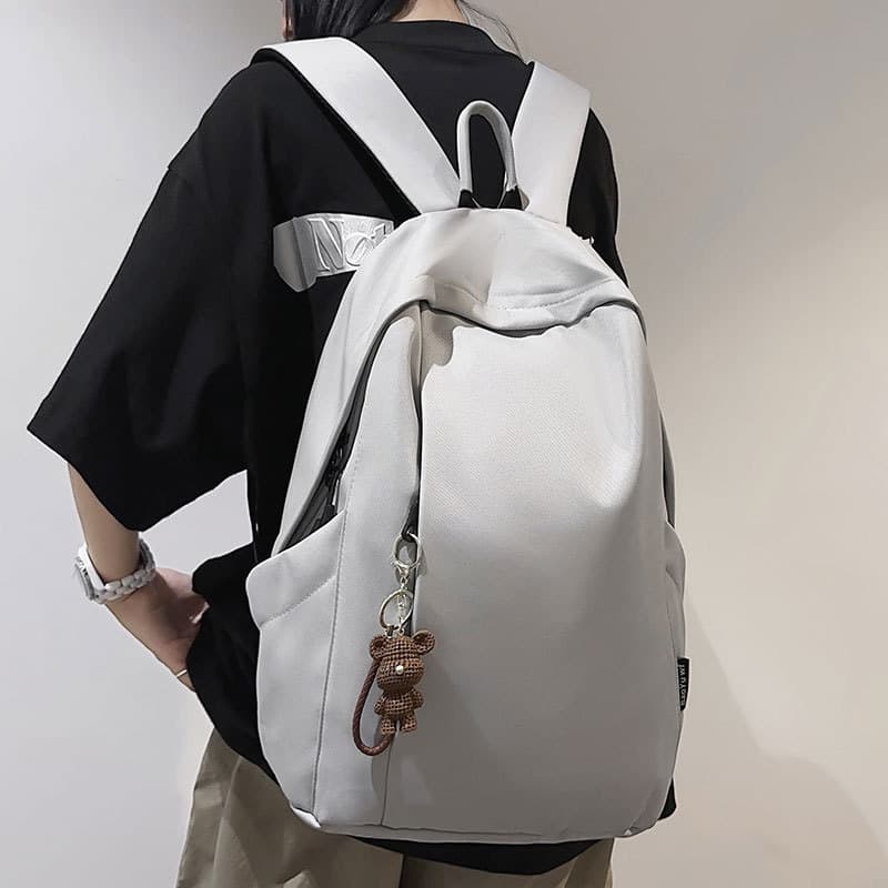Bolsa escolar de grande capacidade masculina estudante universitário versão coreana mochila de viagem moderna feminina e