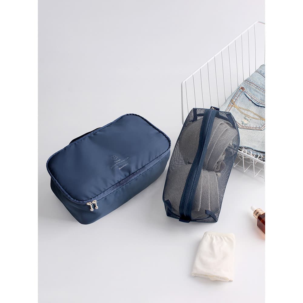 Saco de armazenamento de roupa interior de viagem sutiã saco de lavanderia conjunto de duas peças viagem de negócios mal