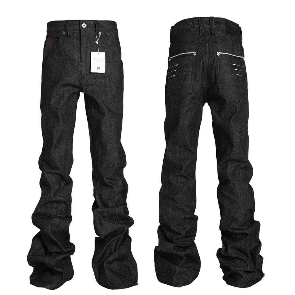 [Vaca original autêntica de quatro linhas] Design original próprio 1021 Jeans originais estreitos com orelha vermelha de
