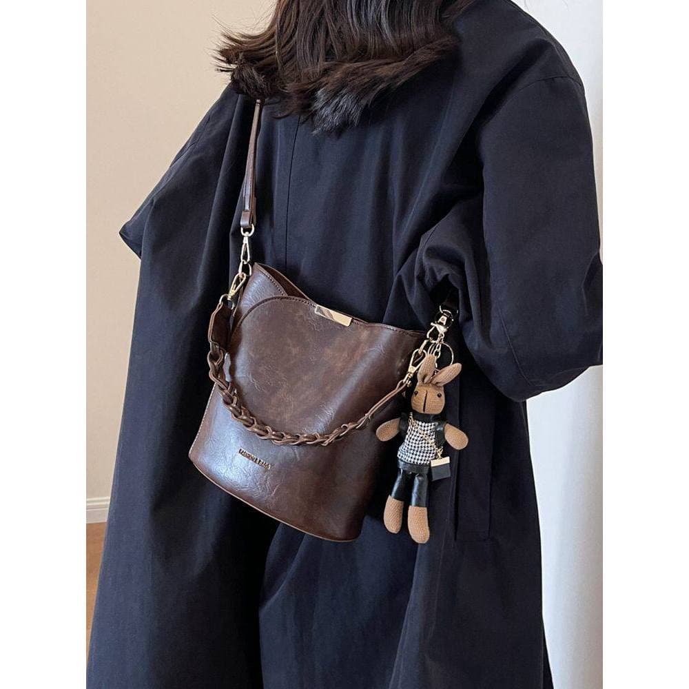 Bolsa bolsa transversal feminino Bolsa mensageiro portátil feminina com Design de nicho retrô