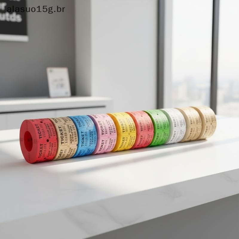 1000 Peças Gravatas Coloridas Raffle Rasgáveis Rolos Duplos Gravata De Admissão , Para Eventos , Petições , Recompensas