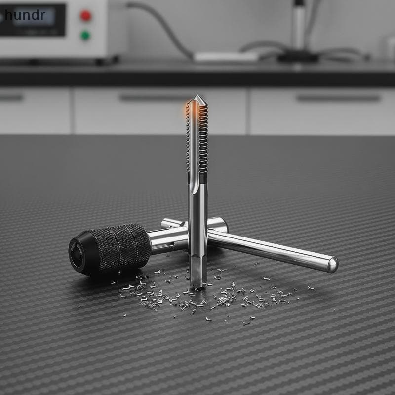 [hundr] Broca De Rosca Manual Chave De Rosqueamento Em Forma De T Alça Ajustável M3-M6 Conjunto Ferramenta De Ferragem D