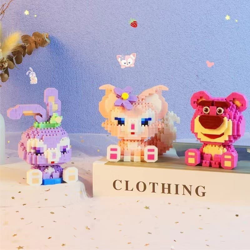 Blocos De Construção De Bonecas De Partículas Pequenas Para Crianças , Brinquedos Decorativos Educativos Com Hastes De M
