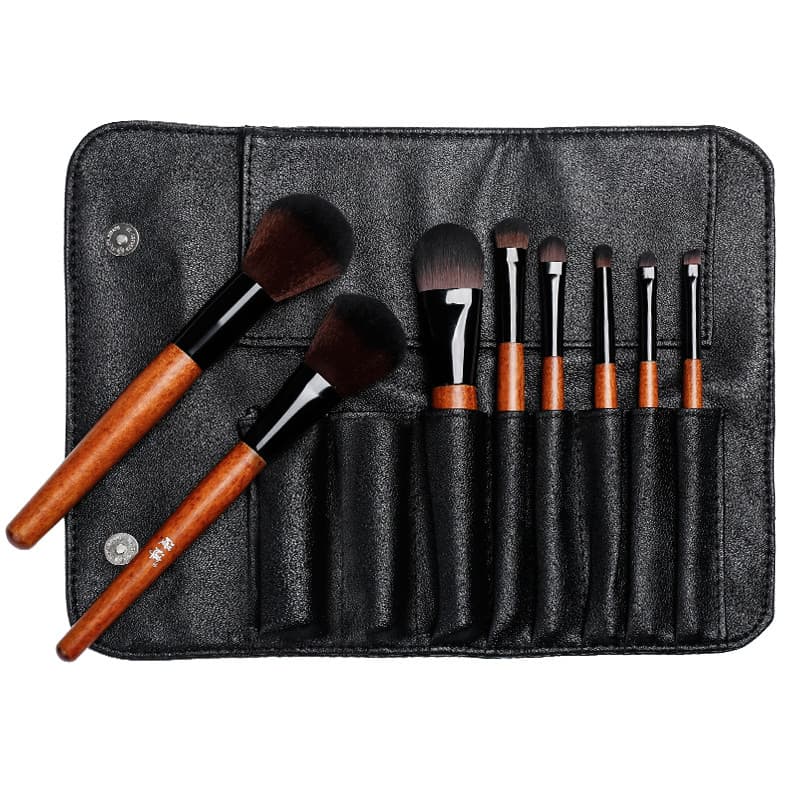 Conjunto de pincéis de maquiagem 8 conjunto completo pincel de pó Blush pincel de base de sobrancelha pincel de s