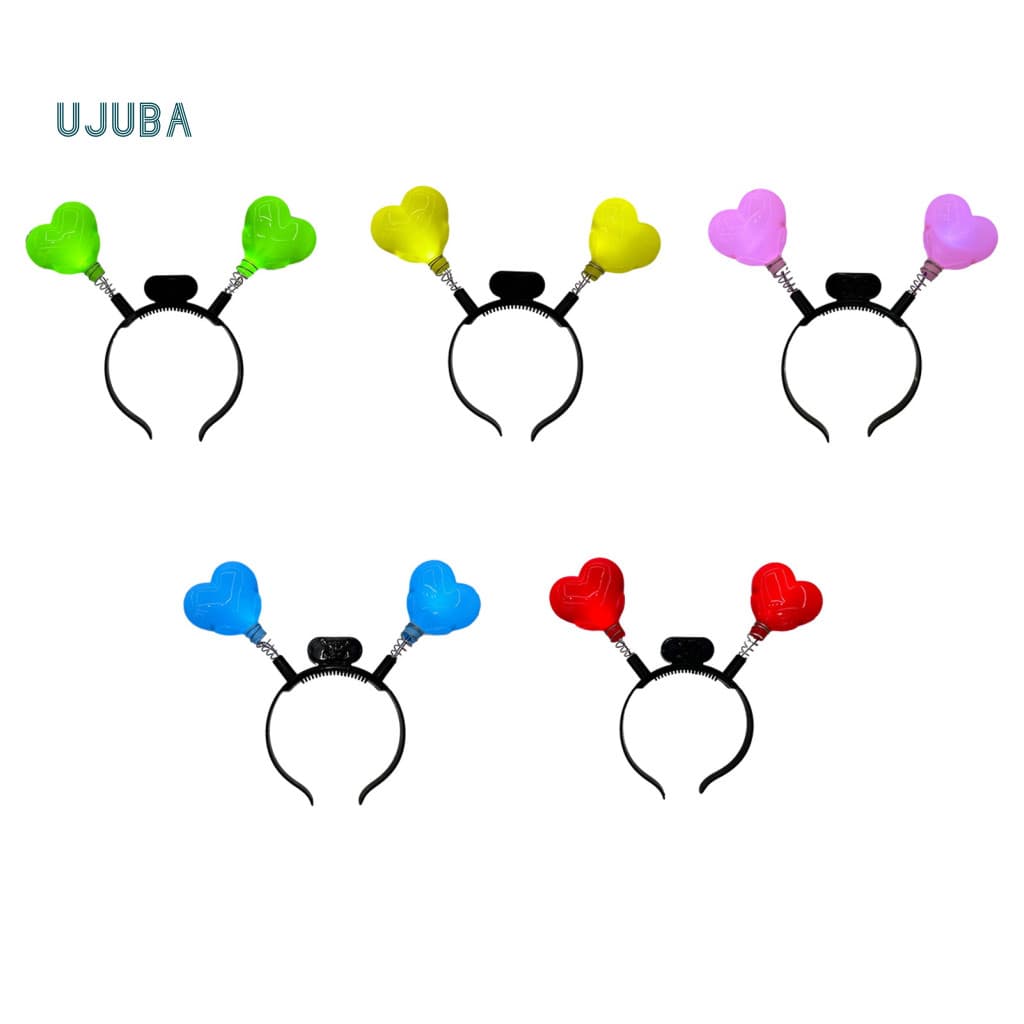 Faixa De Cabeça LED De Longa Duração Ujb , Acessório De Cabelo Com Estrela Saltitante Para Concertos E Eventos De Férias
