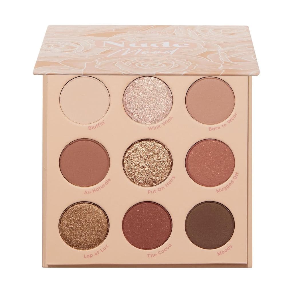 Paleta de Sombras ColourPop Nude Mood - Paleta em tons de marrom e cobre com acabamentos metálicos e foscos - Maquiagem