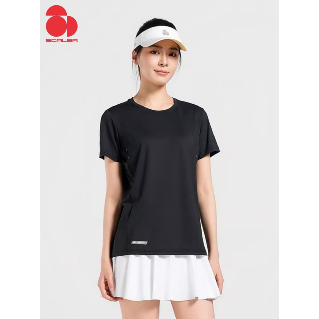 Scaler scaler 2026 verão masculino feminino de secagem rápida camiseta em torno do pescoço de manga curta respirável esp