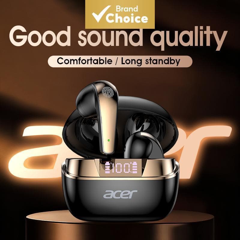 Acer OHR554 Fones De Ouvido Com Microfone Bluetooth TWS Bateria De Longa Duração Sem Fio Música Uso Diário Viagem Comuta