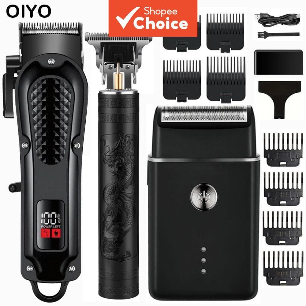 Máquina De Cortar Cabelo E Aparador Sem Fio Para Homens , Kit Profissional De Cortador De Folha , Presente Completo Uso