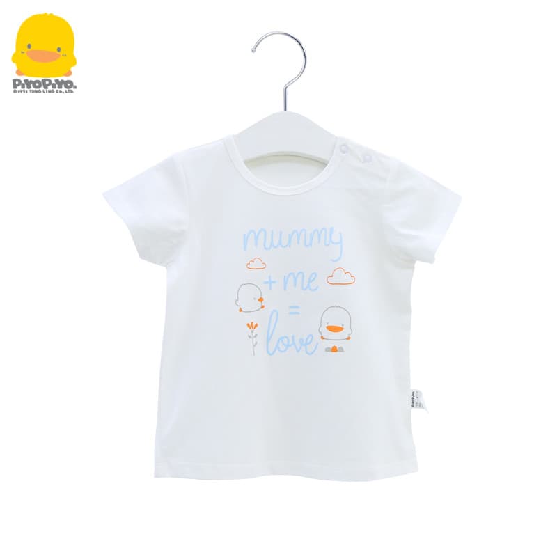 Patinho amarelo masculino feminino bebê camiseta de manga curta 2023 verão novo estilo bebê criança topo puro algodão es