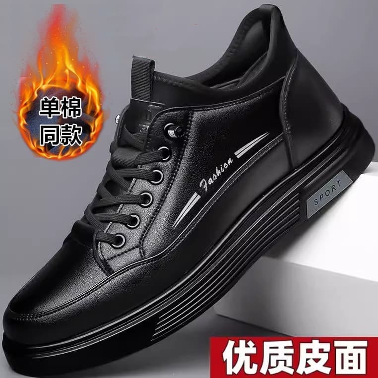 2025 novo estilo sapatos masculinos outono inverno sapatos casuais masculinos de couro tênis de corrida antiderrapante r
