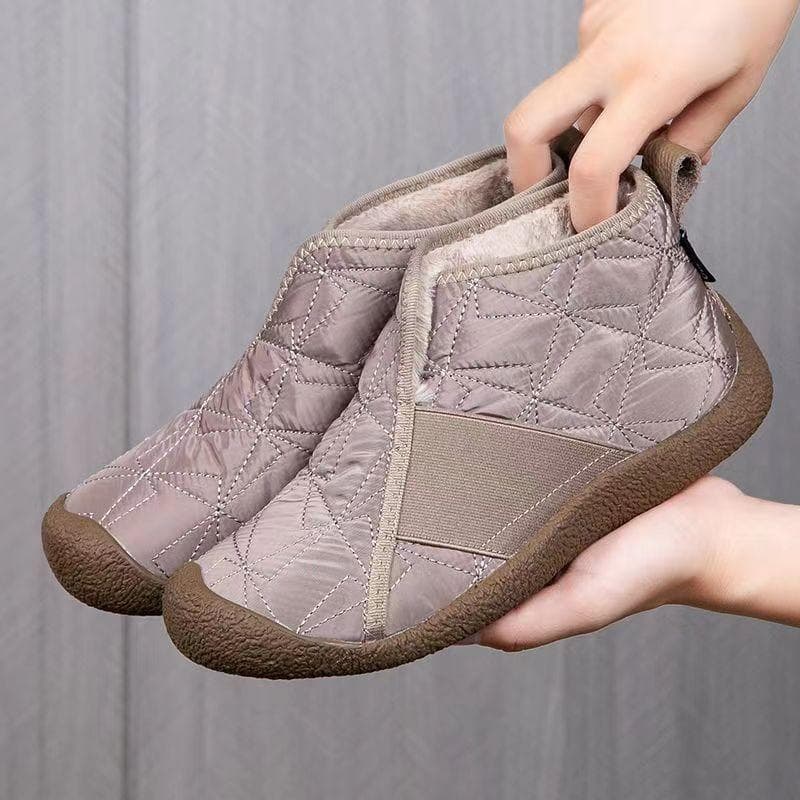 Novas senhoras engrossadas deslizamento-em botas antiderrapantes de alta qualidade, sapatos confortáveis de sola macia l
