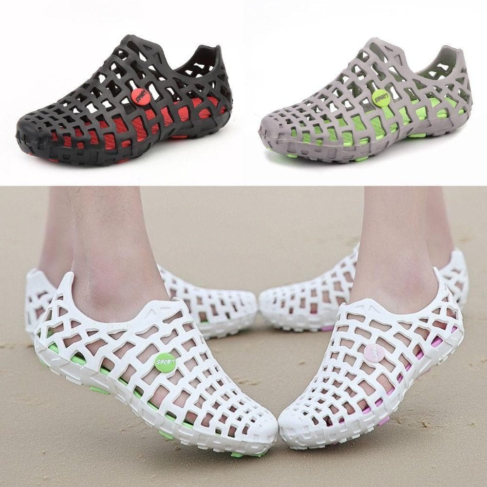 Sapatos Masculinos  , Sandálias Femininas Respiráveis Unissex , Chinelos De Praia Vazados E Leves Da Moda Ao Ar L