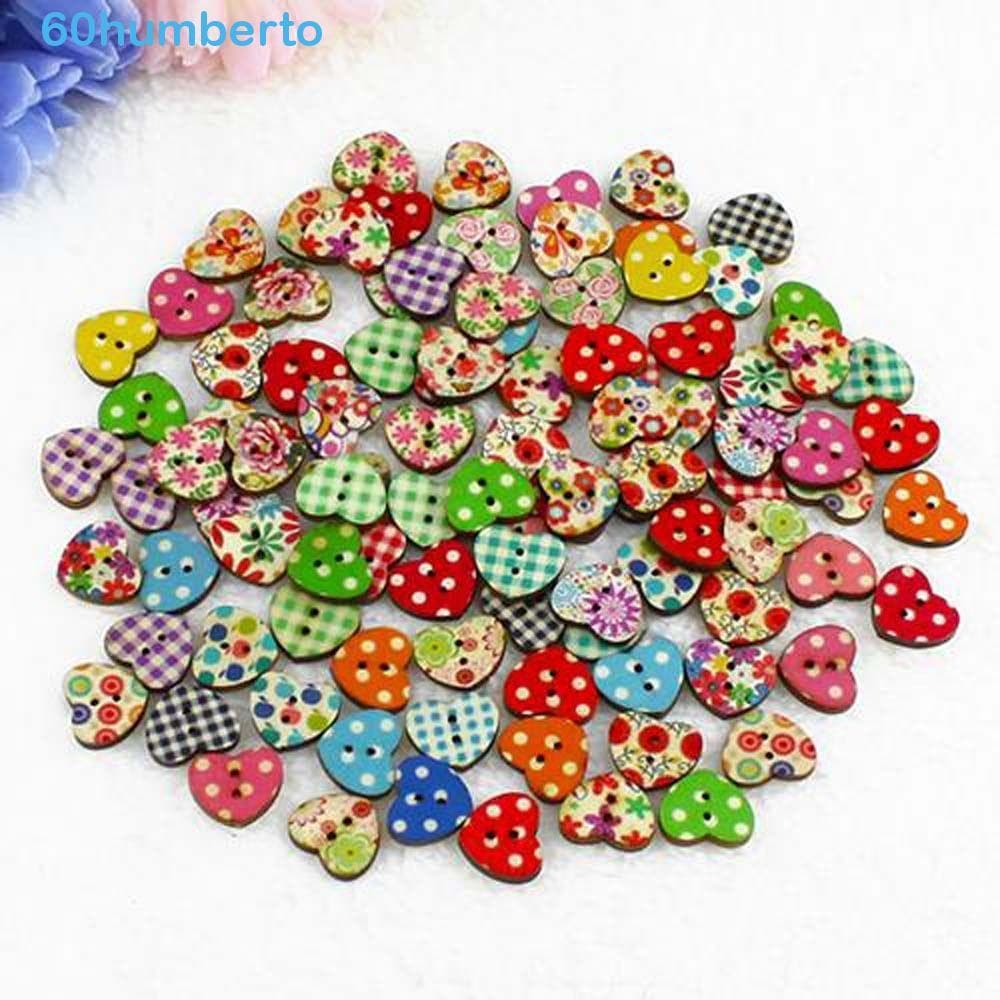 Botão HUMBERTO DIY 50 Peças Artes Scrapbooking Decoração Botões De Costura Floral