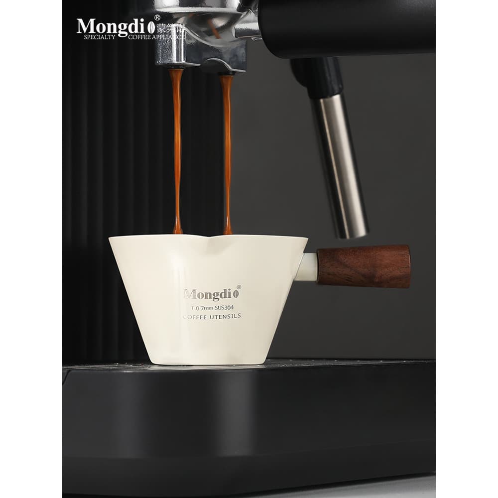 Mongdio copo de extração de café copo de medição de aço inoxidável italiano xícara de café expresso máquina de café copo