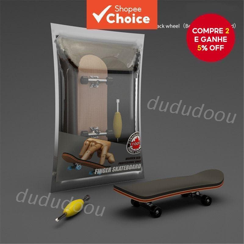 Brinquedo de Skateboard de Madeira para Dedos, Conjunto Profissional de Suporte para Skateboard de Dedos PBFB