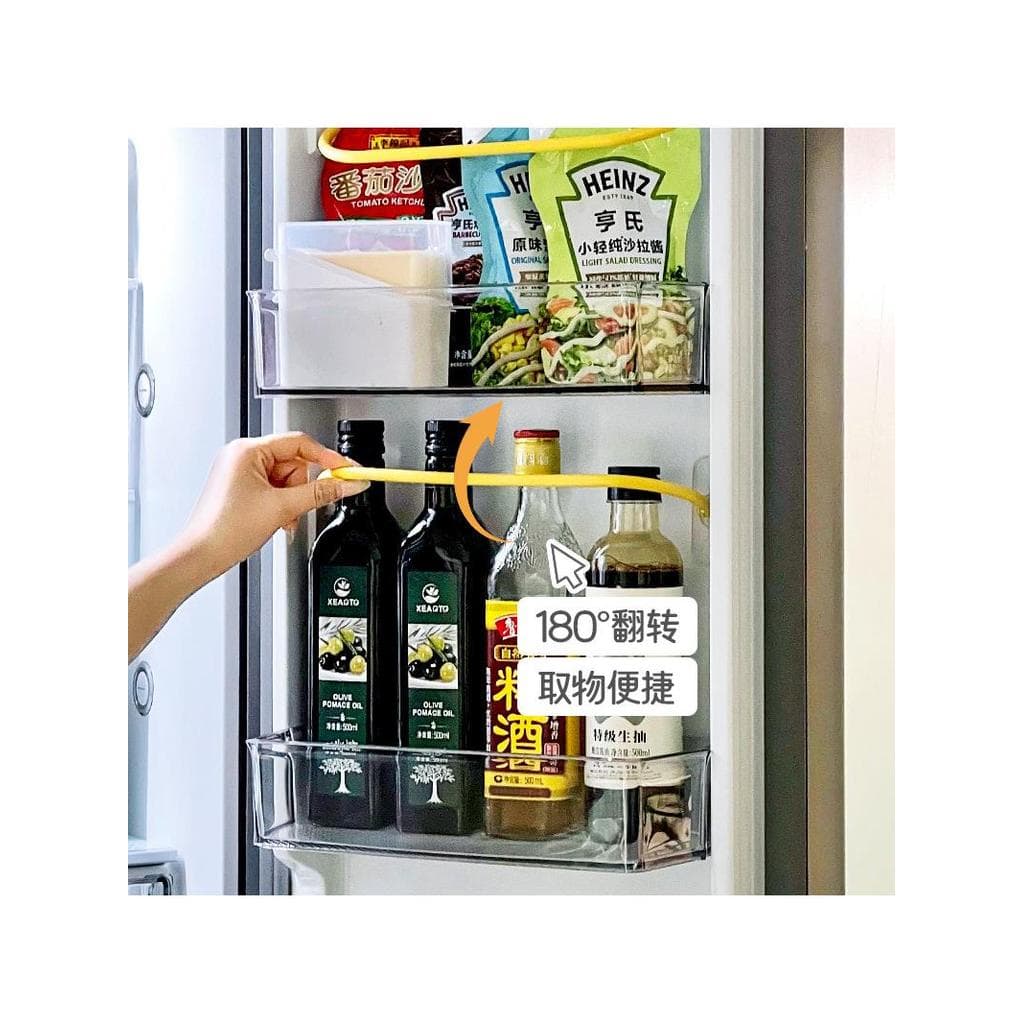 Ferramenta útil Anti-queda interna da porta da geladeira!A garrafa de tempero da pia da geladeira da cozinha pode aument