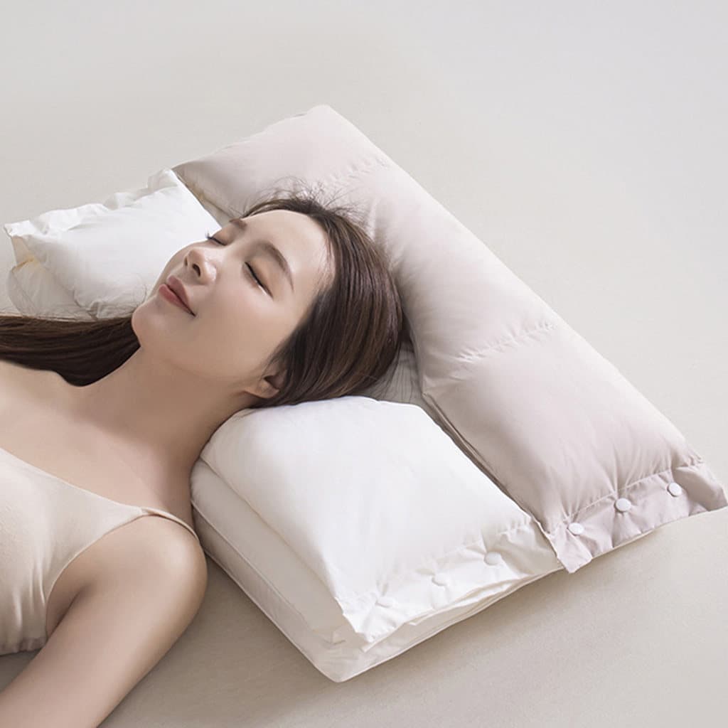 Fantoche pescoço travesseiro mãe bebê grau puro algodão Sleep Aid dormir travesseiro proteger coluna Cervical pele-amigá