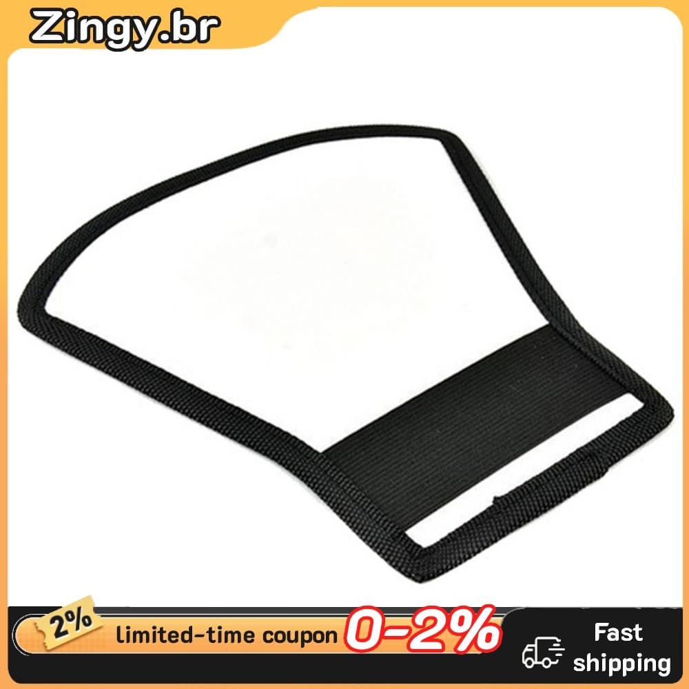 2 Lados Branco/Prata Curva Salto Flash Refletor Bounce Difusor Luz Para Canon Nikon