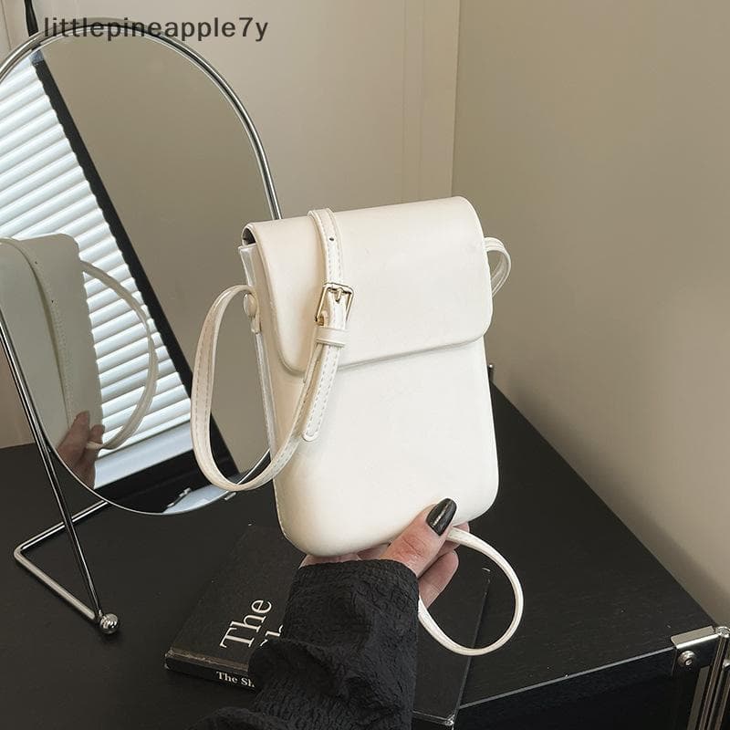 Pequena Bolsa Minimalista Para Telefone Crossbody , De Ombro Vertical [COD]