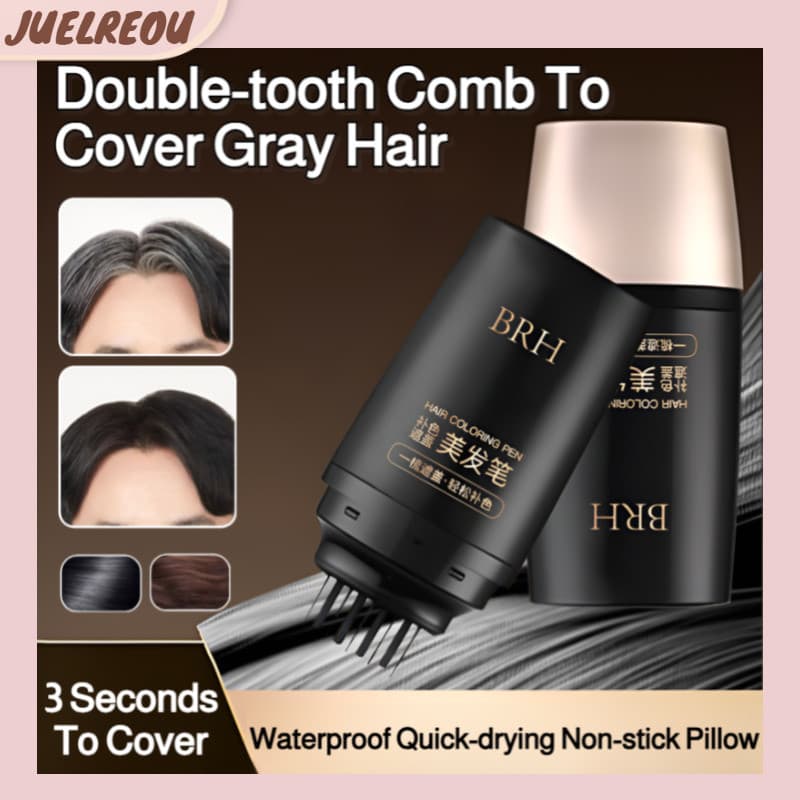 【Cobertura Branca】[Cobertura Instantânea] Hair Dye Brush Gray Hair Cover Herbal Hair Coloring Comb Tinta/Cabelo/Pente