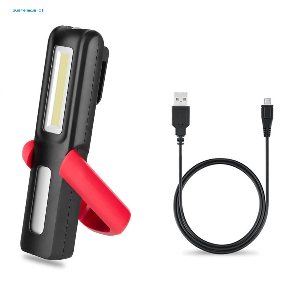 Lanterna Magnética Portátil USB Recarregável LED COB Luz De Trabalho Tocha