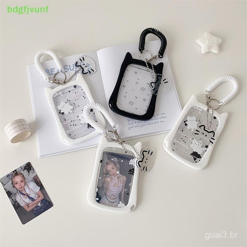 BDGF Porta-Cartões de Fotos Fofo com Corda Elástica, Porta-Cartões de Ídolos, Armazenamento de Fotos, Proteção, Pi