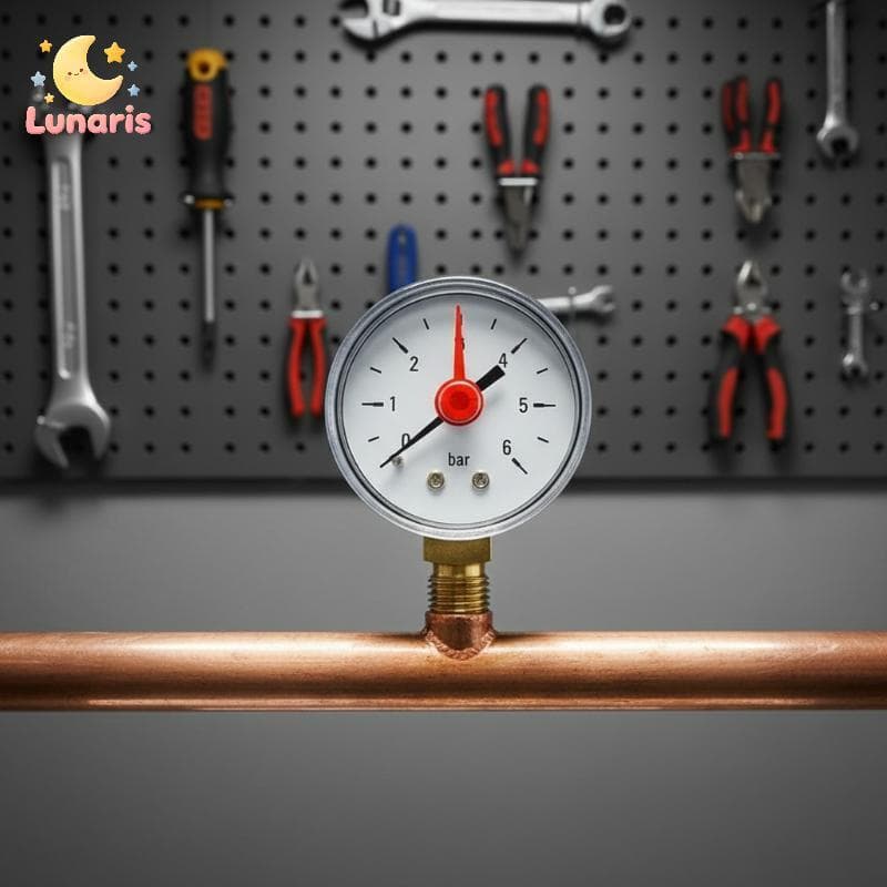 Lunaris G1/4 Medidor De Pressão Radial 6Bar Faixa Fácil Instalação Ferramenta De Medição Para Projetos De Renovação Domé