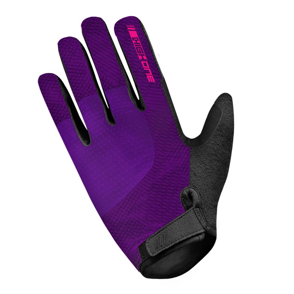 LUVA CICLISMO HIGH ONE MONTANO GEL DEDO FECHADO ROXA