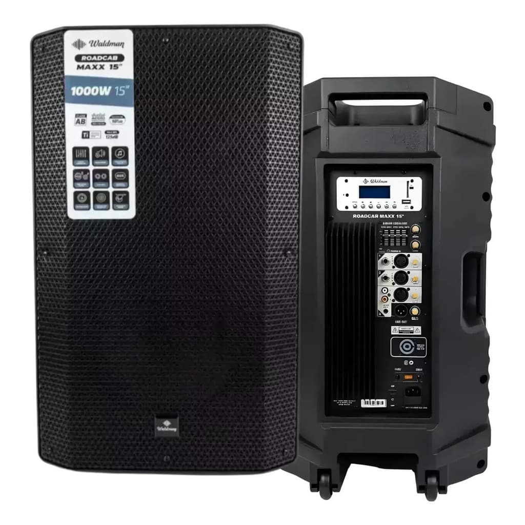 Caixa Som Ativa 15 Waldman Roadcab RC1000X 1000W Bivolt
