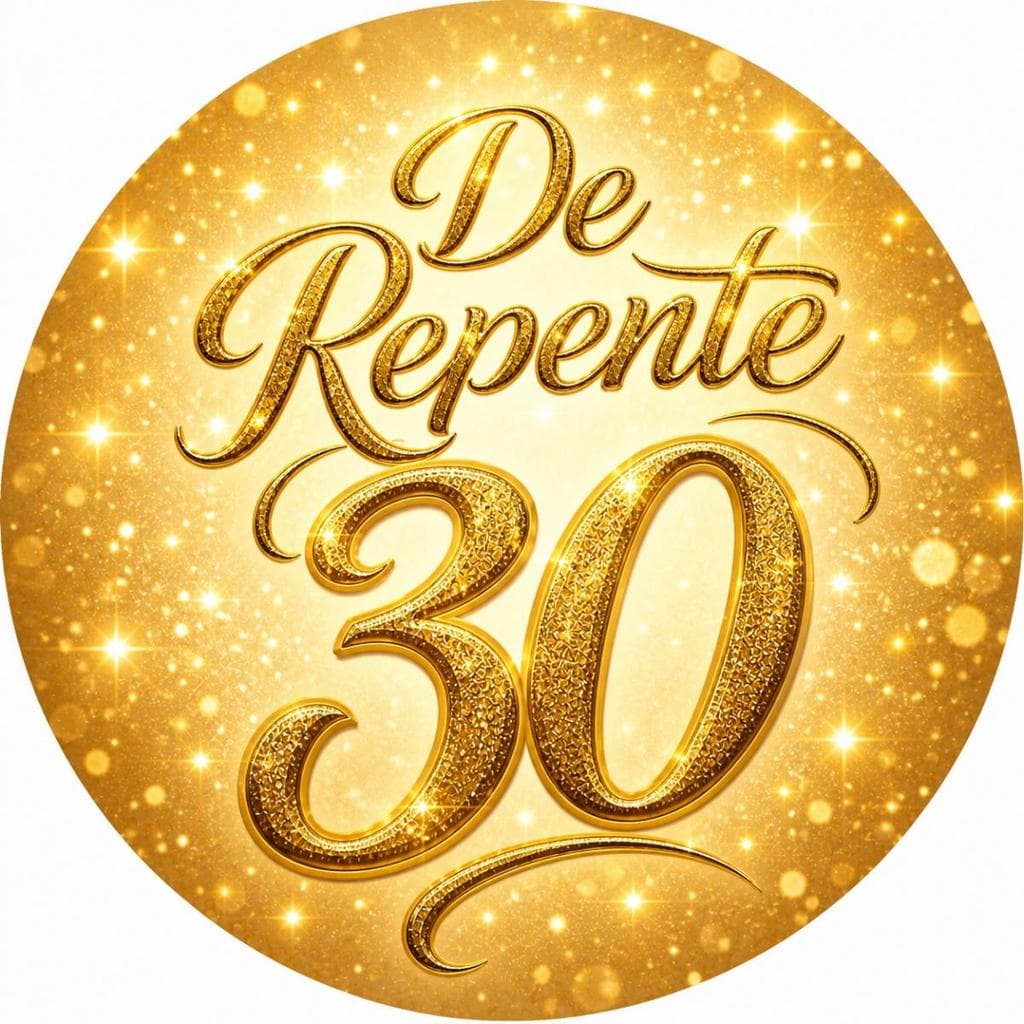 Capa Mini Painel Para estrutura de 50x50 Personalizado para festa na mesa - 30 ANOS MODELO  102